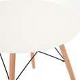 thumbnail image 2 of Pemberly Row Modern Round Dining Table with White Top and Wooden Legs, 2 of 6