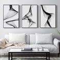 thumbnail image 5 of Cuadro decorativo moderno y sencillo para sala de estar, sofá, cuadro colgante, cuadro abstracto gris sin marco, fondo de dormitorio, tríptico de pared, 5 of 5