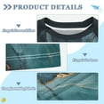 thumbnail image 2 of FORMRS Boys Rash Guard with Short Sleeves UPF 50+ Swim Shirts Sizes 3-12T, Black Marble, 2 of 6
