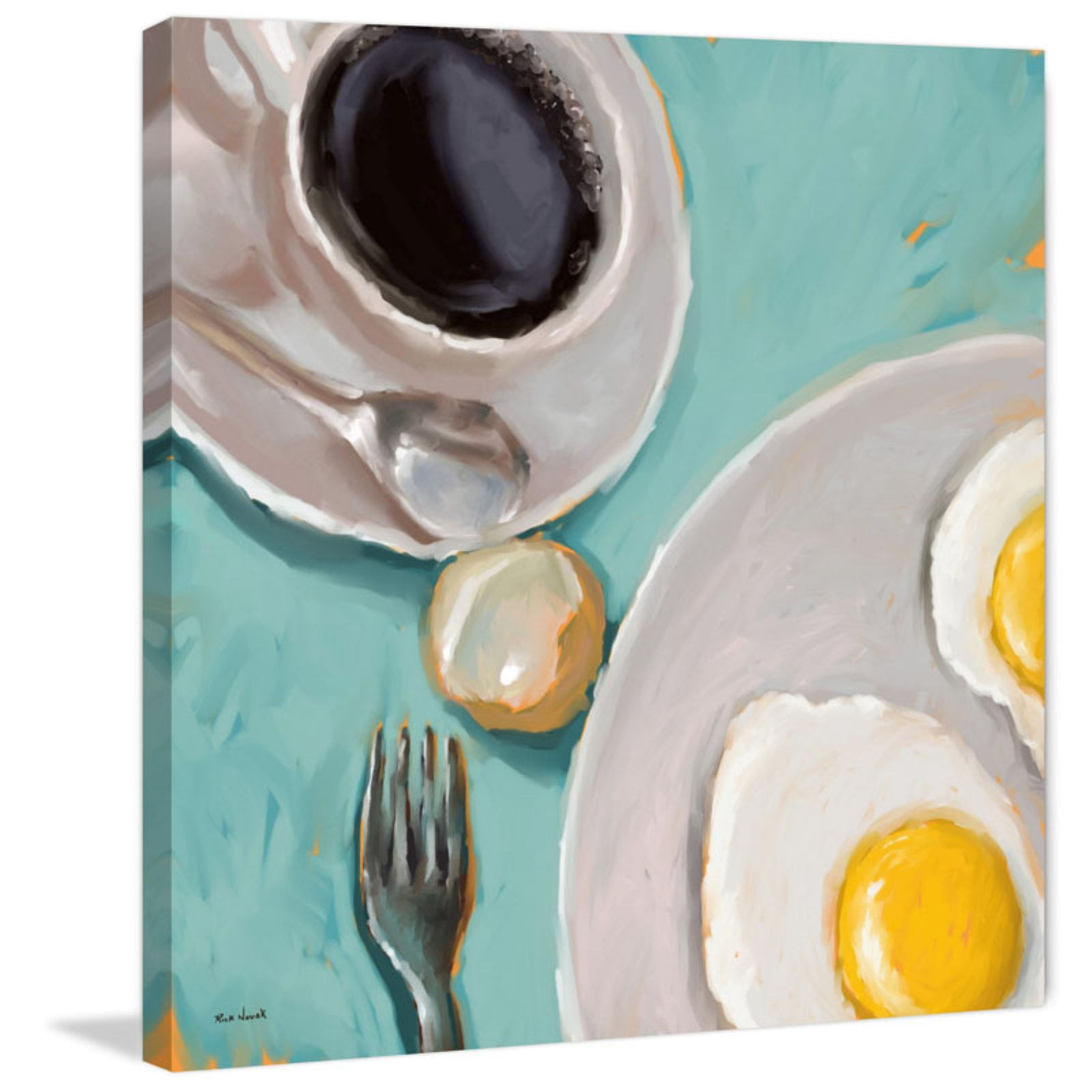 Marmont Hill "Breakfast" by Rick Novak Painting Print on Wrapped Canvas