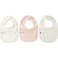 thumbnail image 2 of Hudson Baby Infant Girl Cotton Bibs 3pk, Pink Cloud, One Size, 2 of 2