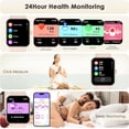 thumbnail image 6 of Blackview Smart Watch for Women with Bluetooth Calling, AI Voice Assistant, Fitness Tracker with 100+ Sports Modes, 1.83" HD Display, IP68 Water Resistant, Compatible with Android & iPhone, Pink, 6 of 7