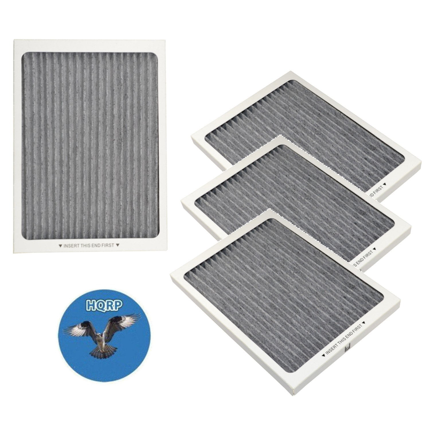 2-Pack HQRP Refrigerator Carbon-Activated Air Filter for Electrolux 242047801 