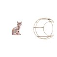 thumbnail image 1 of Figura de escritorio,Estatua de gato en estante,escritorio,oficina,decoración del hogar,Estante de almacenamiento de pared,Estantería metálica de pared de 3 niveles para decoración de, 1 of 8
