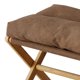thumbnail image 5 of Taburete pequeño con cojín taburete plegable con patas en X reposapiés multifuncional moderno con cojín suave para sala de estar dormitorio oficina ANGGREK Otros, 5 of 7