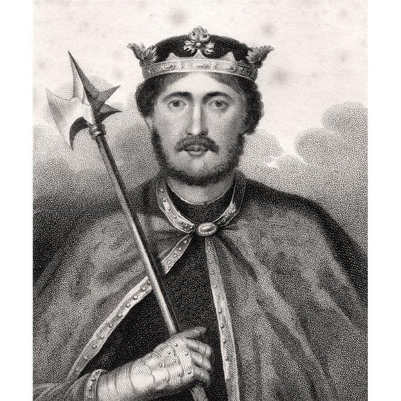 Posterazzi DPI1862466LARGE Richard I Aka Richard le Monarque Anglais Coeur de Lion 1157-1199 Gravé par Bocquet du Livre un Catalogue de l'Impression d'Affiche Royale, 26 x 32