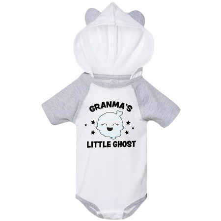 

Inktastic Cute Granma s Little Ghost with Stars Gift Baby Girl Bodysuit