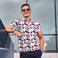 thumbnail image 4 of Balery Red Wine Glass Bottle Camisa Polo de Hombre con Estampado, de Manga Corta y Tejido Medio, Camisa Tipo Golf Polo-X-Large, 4 of 6