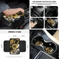 thumbnail image 6 of Yuyamidu Sunflower Car Front Seat Covers Set of 12 Southwest Aztec Steering Wheel Cover Seatbelt Cushion Pads Center Console Cover Trash Bin Air Vent Bag Rearview Mirror Cover Cup Holders Key Chain, 6 of 7