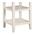 thumbnail image 3 of Miekor Furniture Brown and Antique White Finish Counter Height Table with 2x Display Shelves Transitional Style Furniture W5U789, 3 of 9