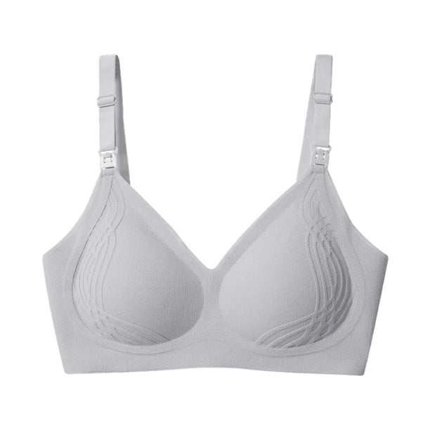 Brasier Tela de Mantequilla Sujetador Cómodo sin Aros para Mujer, sin Costuras, Suave, de Uso Diario, con Cierre de Triple Gancho. Grande