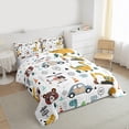 thumbnail image 3 of Castle Fairy Bear Dinosaur Bedding Comforter Set 2pcs for Child Boys Girls,Cartoon Plane Truck Twin Comforter Sets Microfiber,Kawaii Animal Breathable Bedding Set,Super Cozy Room Decor,Reversible, 3 of 8