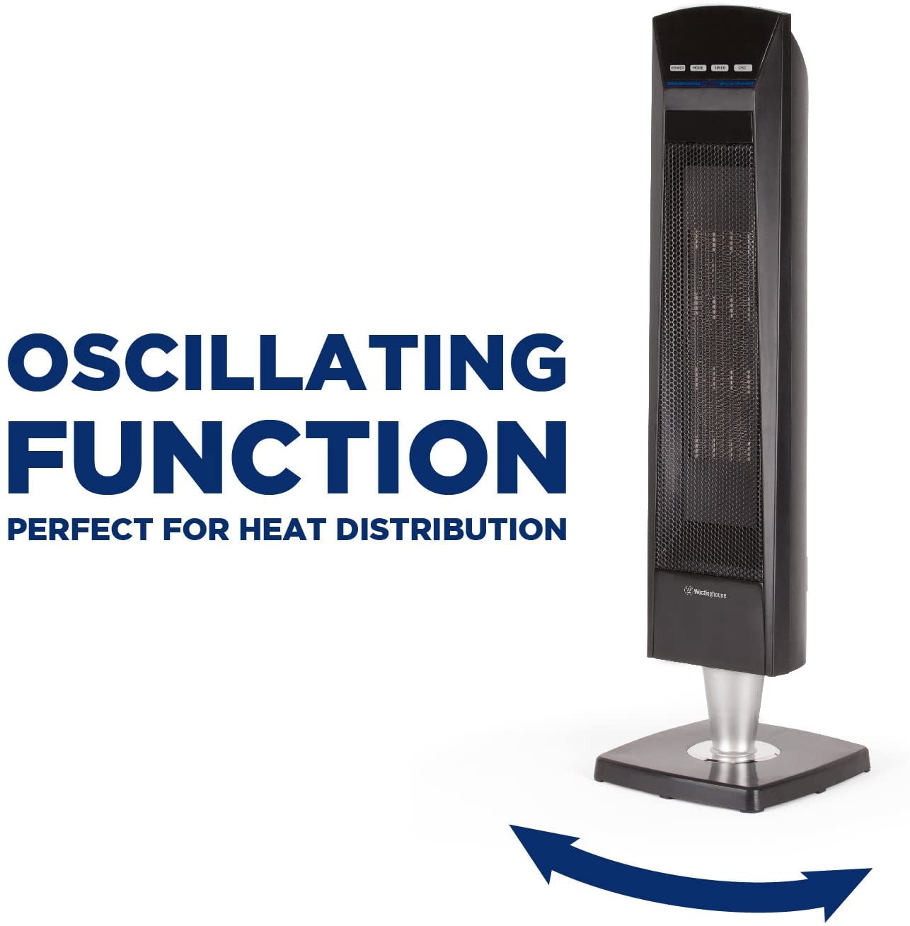 30 digital ceramic pedestal heater with remote, whp5137 - Walmart.com