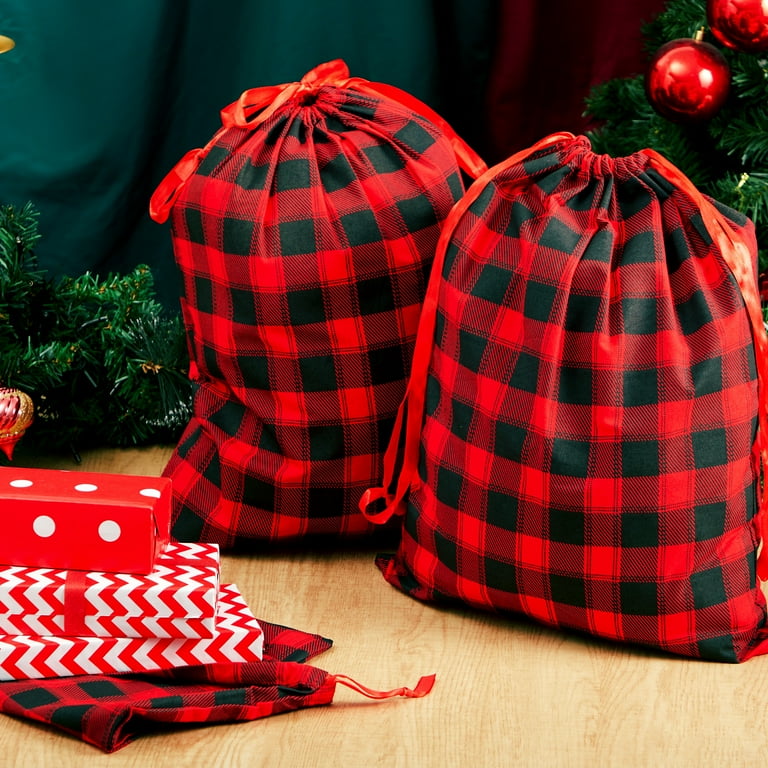 Joyfy Pcs Christmas Fabric Drawstring Gift Bags 19