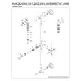 thumbnail image 3 of Kingston Brass KAK3426W6 Made to Match Shower System with Slide/Grab Bar and Hand Shower in Polished Nickel, 3 of 5