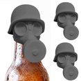 thumbnail image 4 of Capítulo Funny Mask Botella La Topper (gris 2pcs), 4 of 9