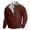 Wine, variant on Wutalume Men's Outdoor Standing Collar Sweatshirt, Spring Casual Tops, Loose Fit Long Sleeve for Hiking and Leisure, Durable Material for Active Lifestyles,Army Green L