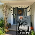 thumbnail image 5 of Welcome Halloween Garden Flag 12 x 18 Inch Double Sided Burlap Small Witch Pumpkin Flag Outside Porch Decor Halloween Yard Decoration DF110, 5 of 6