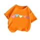 thumbnail image 1 of Blusas y camisas de manga corta con cuello redondo para niños pequeños, camisetas de moda con estampado de cuello redondo, blusa de manga corta para niña, 1 of 2