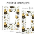 thumbnail image 3 of Fotbe Honey Bee Insect Print Duplex Receptacle Wall Plate, 1-Gang 5.0" x3.0" Wall Outlet Covers, Dual Outlet Faceplates Covers, Color-matched Screws Included-Style U, 3 of 6