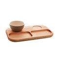 thumbnail image 1 of Liptus Collection Serving Platter with 2 Ceramic Bowls Grey 30x18x6cm, 1 of 5
