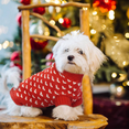 thumbnail image 6 of IDOMIK Dog Knitted Heart Sweater Puppy Sweater Warm Soft Pet Holiday Clothes for Small Cats and Dogs (Red, XS), 6 of 8