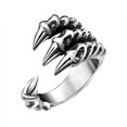thumbnail image 1 of Open Adjustable Men Street Dragon Alloy Claw Finger Rings Jewelry Gifts, 1 of 7