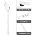 thumbnail image 2 of Toilet Flush Lever Handle Universal Toilet Handle Replacement for Most Toilets,Frontal Tank Lever Parts,Straight Arm,White Plastic (Front Mount), 2 of 7