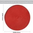 Red Placemats Set of 6 Table Mats for Dining Tables Woven Washable Non