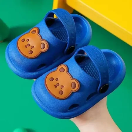 

GEDER-S Infant Cartoon Bear Garden Clogs Slipper Non-slip Slip-on Water Shoes Breathable Sandals Outdoor For Baby Boys Girls