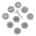thumbnail image 3 of JINGLING 25mm 1" Diamond Cutting Wheels Coated Rotary Blade Cut Off Discs Tile Bit Tools for Dremel Accessories Pack of 10Pcs, 3 of 10