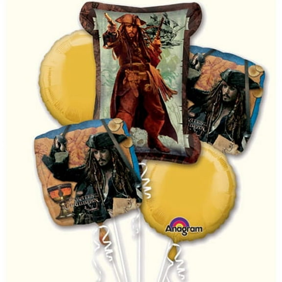 Pirates of the Caribbean 'on Stranger Tides' Foil Balloon Bouquet