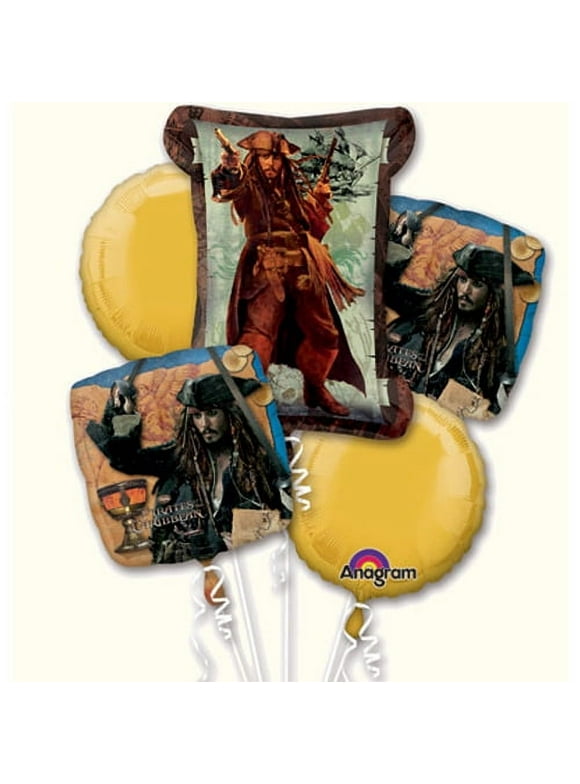 Pirates of the Caribbean 'on Stranger Tides' Foil Balloon Bouquet