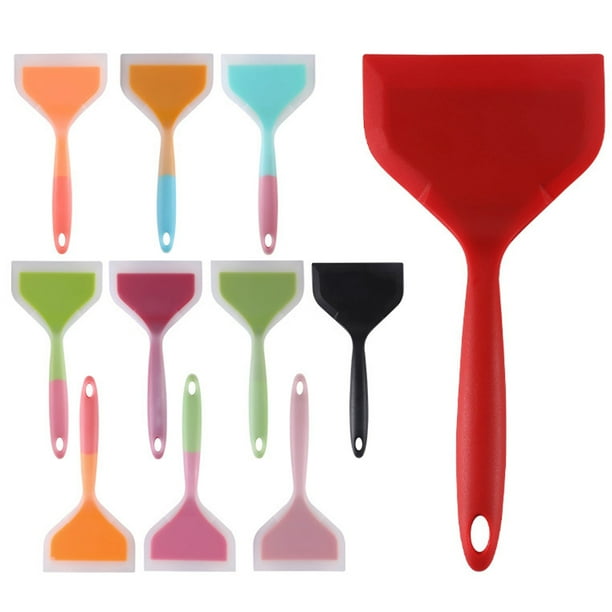 Windfall Silicone Spatula Set NonScratch Rubber Scraper Spatulas for