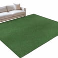 thumbnail image 2 of Green Grain Texture Washable Area Rugs 2.7'x5', Vintage Industrial Forest Green Solid Color Washable Throw Living Room Rug Non-Slip Sturdy Edge Binding Carpet for Indoor Entryway Bedside Kitchen, 2 of 9