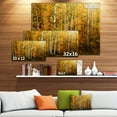 thumbnail image 3 of Yellow Colorful Autumn Forest - Forest Canvas Art Print, 3 of 4