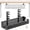 Black, variant on Adjustable No-Drill Under-Desk Cable Organizer Clamp on Metal Mesh Tray Cord Wire Management Basket Power Strip Holder Rack for Home Office Computer Standing Desk Accessories(White,Medium)