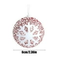 thumbnail image 3 of Twfbrm Christmas Tree Decorations 8cm/3.14in Snowflake Colored Christmas Balls Shatterproof Christmas Decorations High End Hanging Balls Layout Christmas Ornaments, 3 of 8