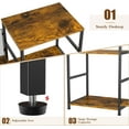 thumbnail image 5 of Record Player Stand, Turntable Stand with Vinyl Storage Holds up to 300+ Albums, Storage Cabinet for Vinyl Records, Record Player Table for Living Room, 5 of 7