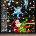 thumbnail image 4 of Christmas Snowflake Window Clings Stickers for Glass, Xmas Decals Decorations Holiday Snowflake Santa Claus Reindeer Decals for Party, 4 of 5