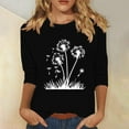 thumbnail image 2 of Women Blouse 3/4 Sleeve Petite, Women Blouses and Tops Fashion V Neck Sleeveless Tops For Women Graphic Fashion Summer Tops for Women 2025 Previous Orders my orders, 2 of 4