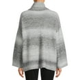 thumbnail image 4 of Time and Tru Women's Ombre Cowl Neck Pullover Sweater, Midweight, Sizes XS-XXXL, 4 of 5