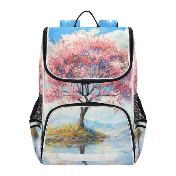YAZAOO School Backpack Travel Bag Bookbags Bookbags Cherry Blossom Serenity Pattern
