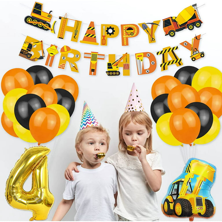 Construction Birthday Party Coloring Tablecloth Heavy Equipment Themed  First Birthday Decor Children's Party Games Activity 
