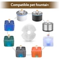 thumbnail image 2 of HSHDLDF Cat Water Fountain Filters, Multiple Filtration Pet Water Fountain Replacement Filter,Cotton Activated Carbon Cat Fountain Filters, 2 of 7