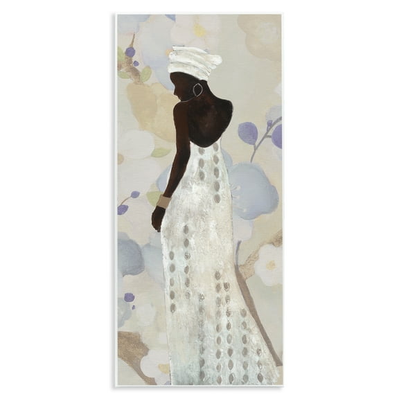 Stupell Industries Chic Natural Hues Woman People Painting Unframed Art Print Wall Art, 7 x 17