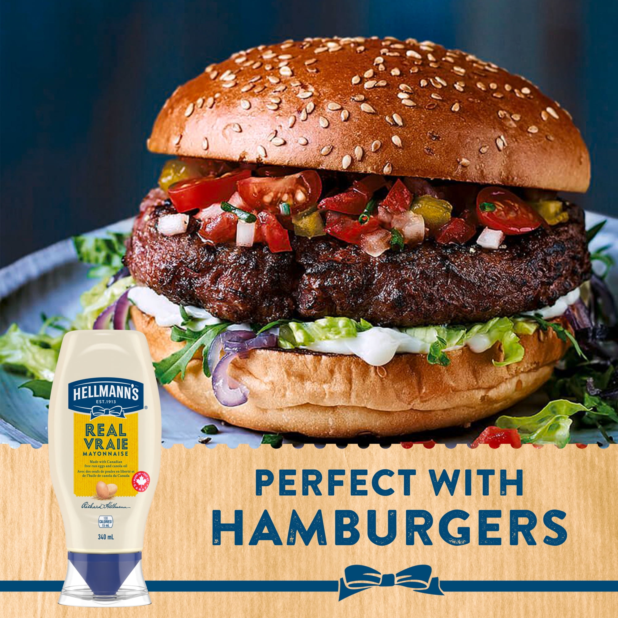 Hellmann's Real Mayonnaise, 340 mL, Real Mayonnaise