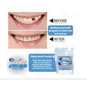 Instant Smile Secure Fit Upper Teeth Veneer- Temporary Aesthetic Smile Accessory (Non-Medical, Removable)