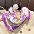 thumbnail image 4 of 2023 Diseño de moda 70X70CM Bufanda de seda cuadrada Banda para el cabello para mujer Chales de satén estampados Pañuelo para el cuello Bandanas para mujer, 4 of 5