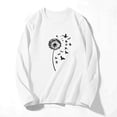 thumbnail image 5 of NuoCaiYun Women'S Long-Sleeve T-Shirts Casual Fashion Crewneck Pullover Round-Neck Printed T-Shirt, 5 of 6